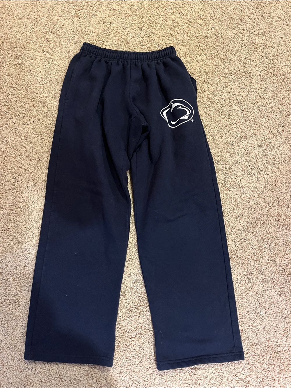 Gildan Penn State Navy Track Pants with White Logo